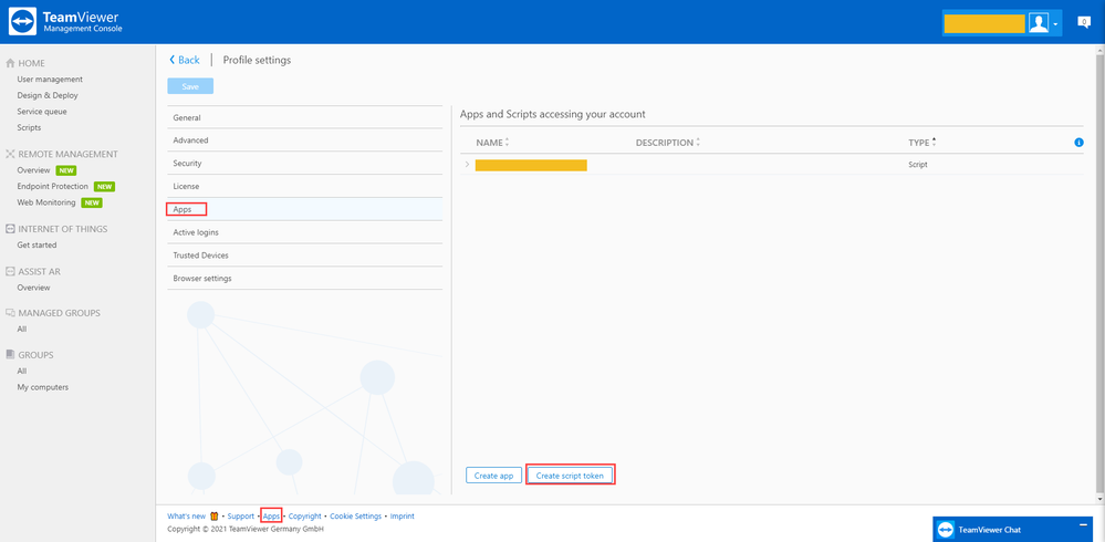 TeamViewer Remote Script Token.png