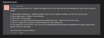 12.1 Update not showing up for users.png