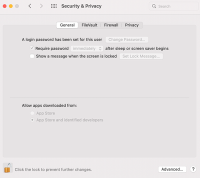 system preferences "change password" greyed out