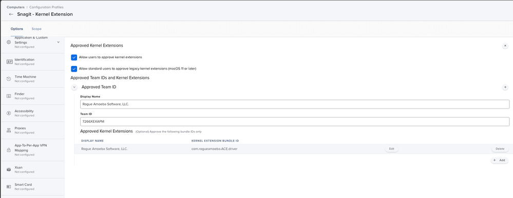 Kernel Extension